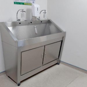 Bồn Rửa Tay Y Tế 2 Vòi Inox 304